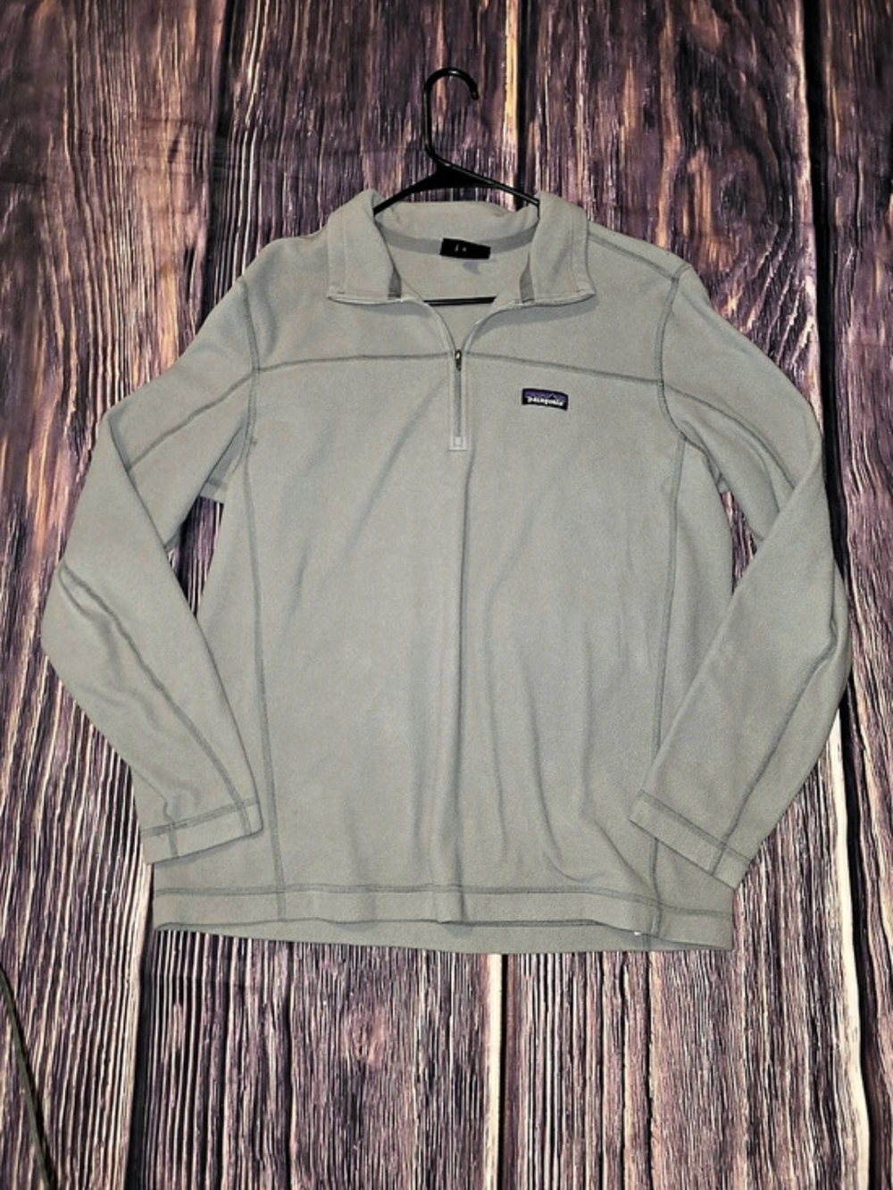 Patagonia Men's Micro D 1/4-Zip Pullover Gray Large